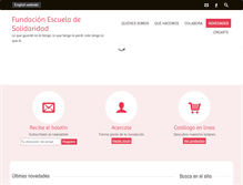 Tablet Screenshot of escuelasolidaridad.org